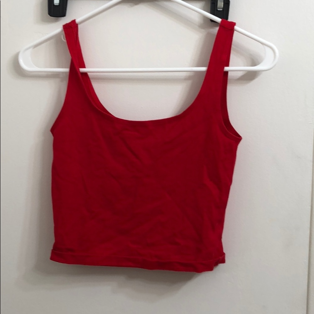 Red tank top